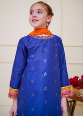 Shanzey Embroidered Cambric Suits Stitched 3 Piece For Girls S25EC SHK-4605